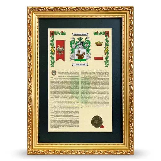 Bartlomiej Deluxe Armorial Framed - Gold