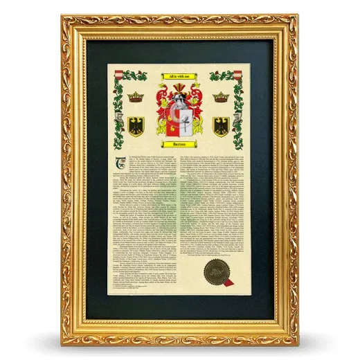 Barton Deluxe Armorial Framed - Gold