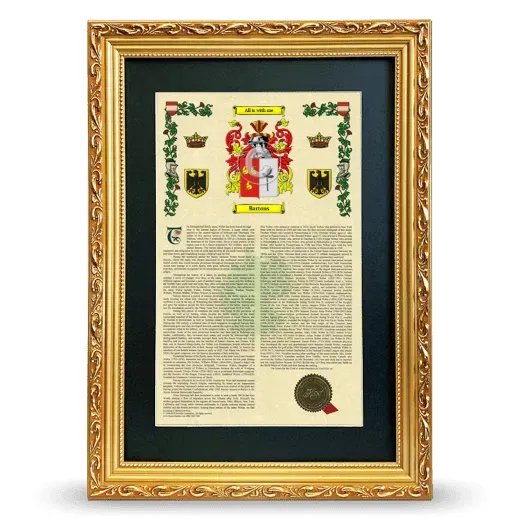 Bartons Deluxe Armorial Framed - Gold