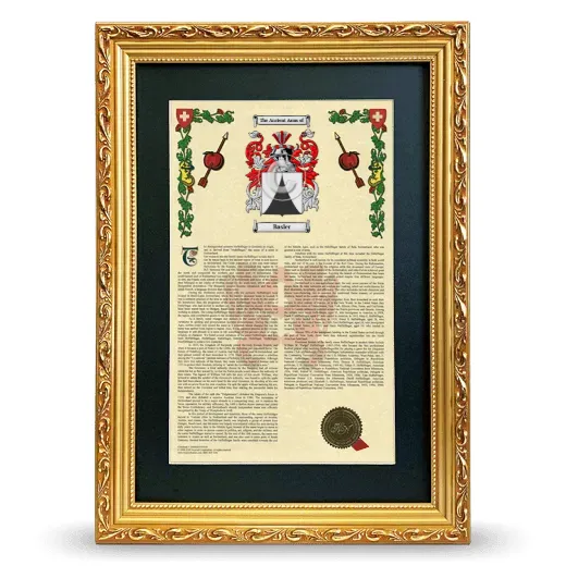 Basler Deluxe Armorial Framed - Gold