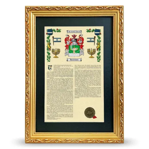 Basserman Deluxe Armorial Framed - Gold