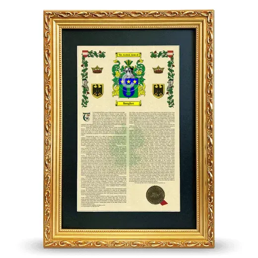 Baugher Deluxe Armorial Framed - Gold