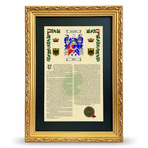 Baul Deluxe Armorial Framed - Gold