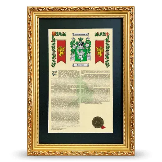 Bawston Deluxe Armorial Framed - Gold