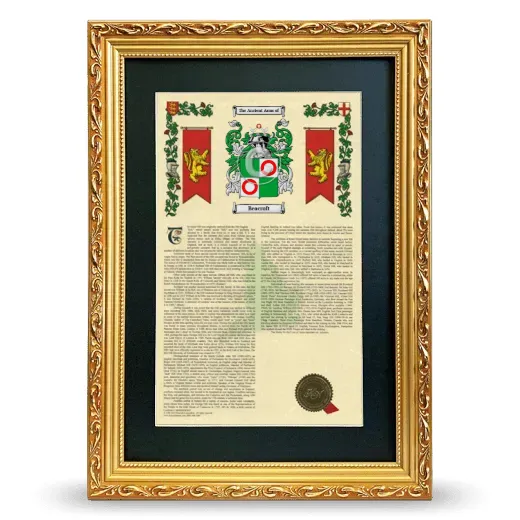 Beacroft Deluxe Armorial Framed - Gold