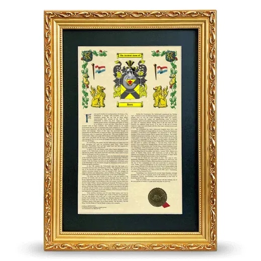 Beer Deluxe Armorial Framed - Gold