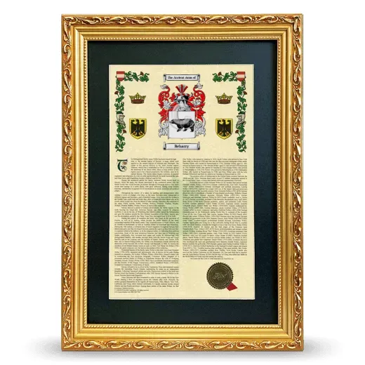 Beharry Deluxe Armorial Framed - Gold