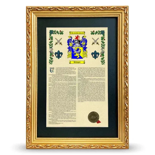 Belenger Deluxe Armorial Framed - Gold