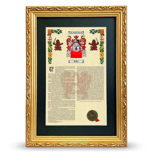 Belles Deluxe Armorial Framed - Gold