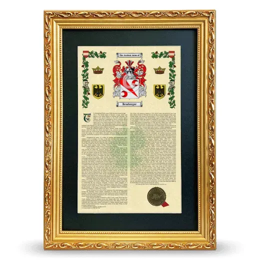 Bemberger Deluxe Armorial Framed - Gold