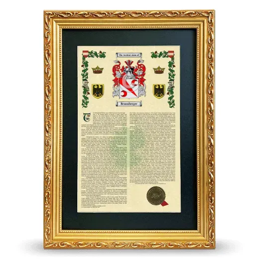 Bemmberger Deluxe Armorial Framed - Gold