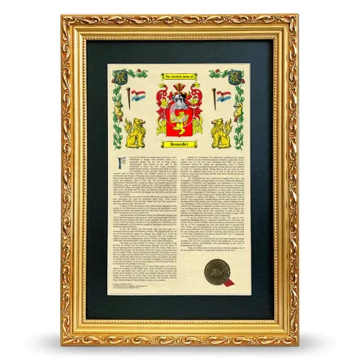 Bennedict Deluxe Armorial Framed - Gold