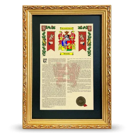 Beransky Deluxe Armorial Framed - Gold