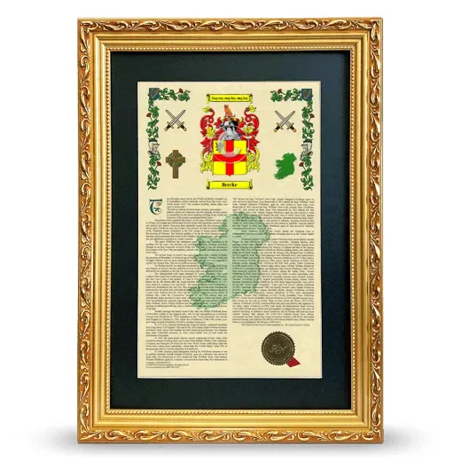 Bercke Deluxe Armorial Framed - Gold