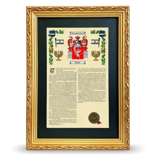 Berger Deluxe Armorial Framed - Gold