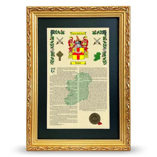Bergow Deluxe Armorial Framed - Gold