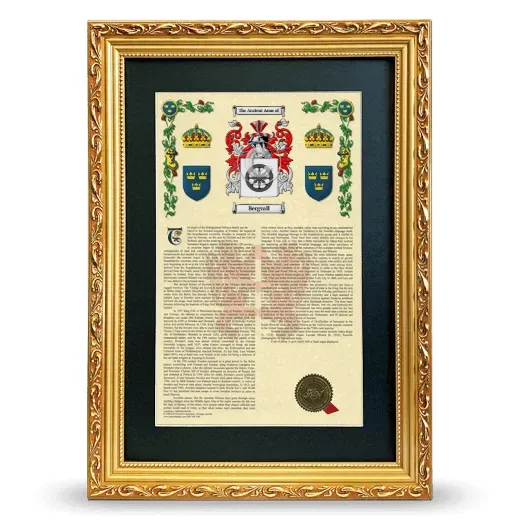 Bergvall Deluxe Armorial Framed - Gold