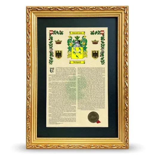 Berlepsch Deluxe Armorial Framed - Gold