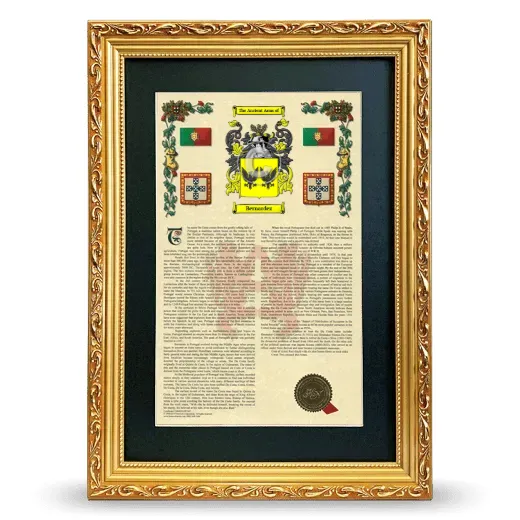 Bernardez Deluxe Armorial Framed - Gold