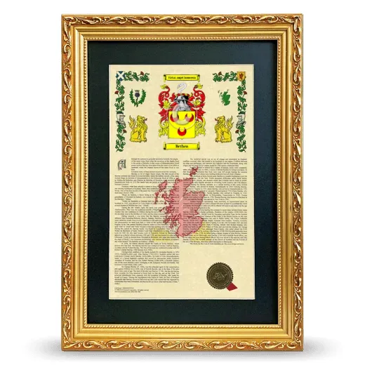 Bethea Deluxe Armorial Framed - Gold