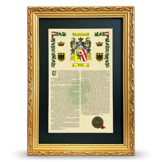 Bethge Deluxe Armorial Framed - Gold
