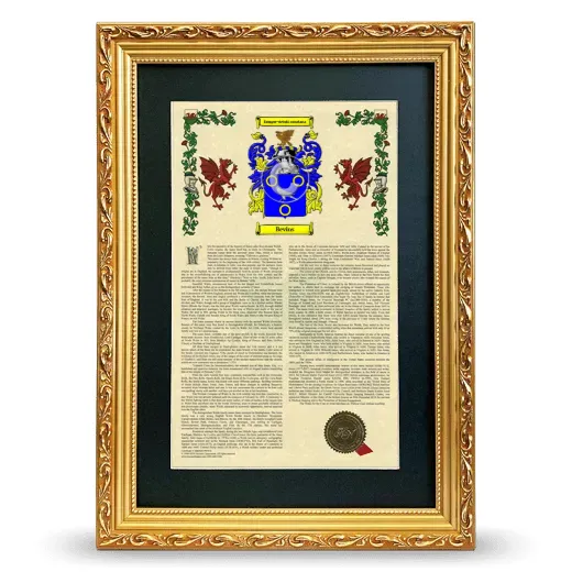 Bevins Deluxe Armorial Framed - Gold