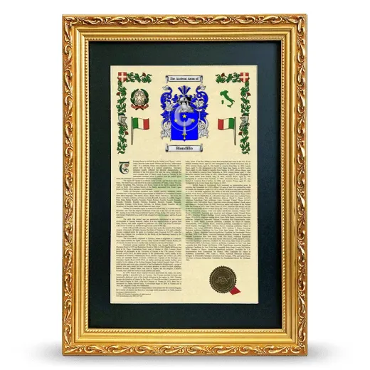 Biondillo Deluxe Armorial Framed - Gold
