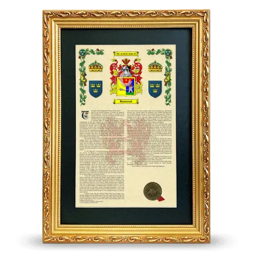 Bjornstad Deluxe Armorial Framed - Gold