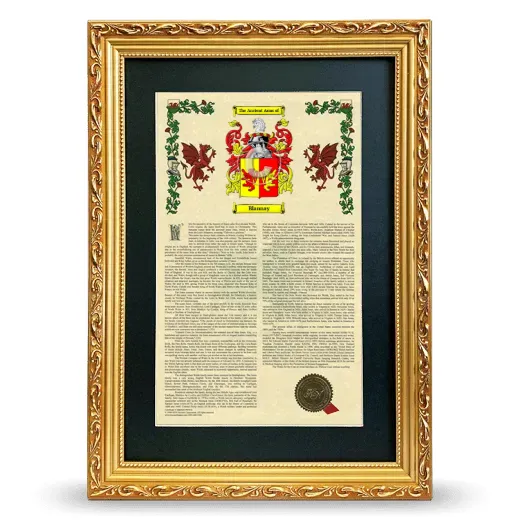 Blannay Deluxe Armorial Framed - Gold