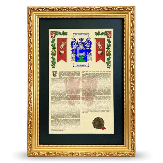 Blaskovich Deluxe Armorial Framed - Gold