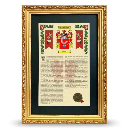 Bleier Deluxe Armorial Framed - Gold
