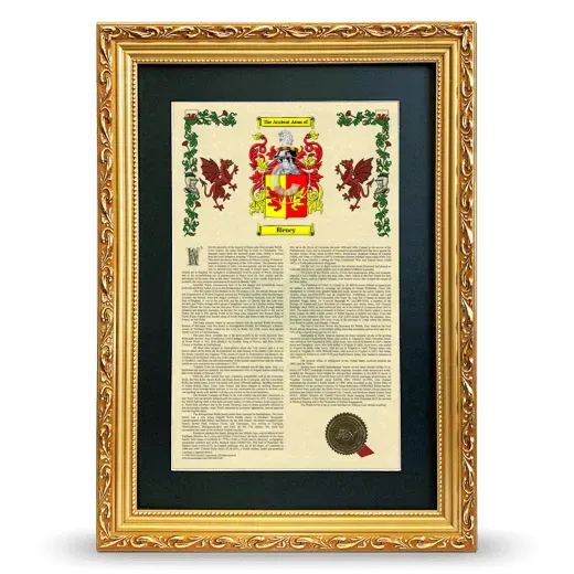 Bleney Deluxe Armorial Framed - Gold