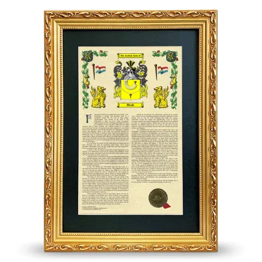 Blenk Deluxe Armorial Framed - Gold