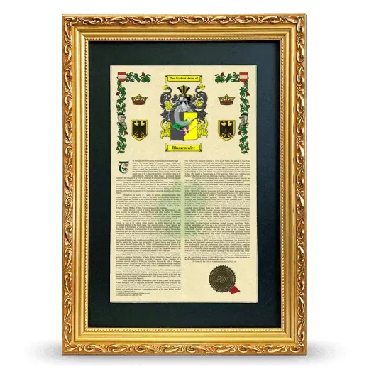 Blumentaler Deluxe Armorial Framed - Gold