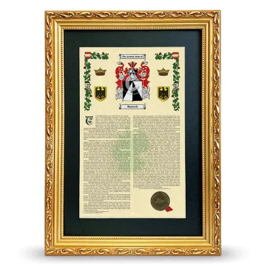 Boersch Deluxe Armorial Framed - Gold