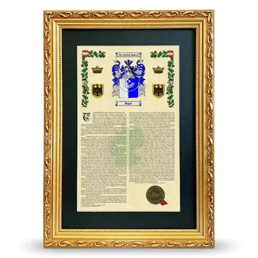 Boger Deluxe Armorial Framed - Gold