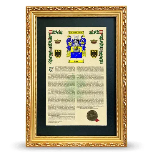Bolen Deluxe Armorial Framed - Gold