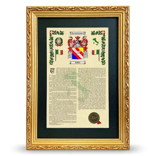 Bolino Deluxe Armorial Framed - Gold
