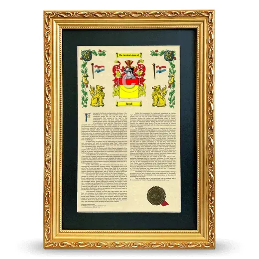 Bond Deluxe Armorial Framed - Gold
