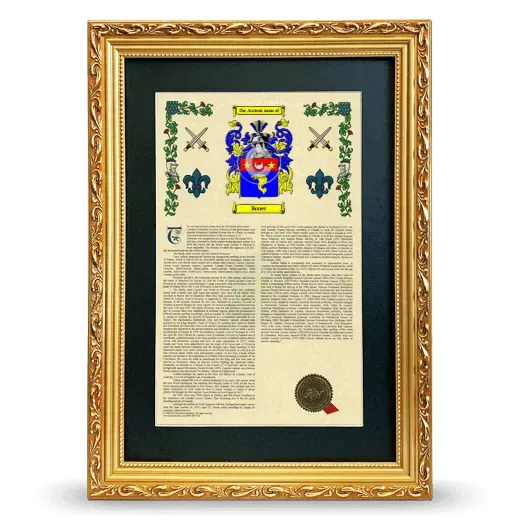 Boner Deluxe Armorial Framed - Gold