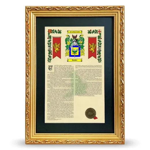 Booker Deluxe Armorial Framed - Gold