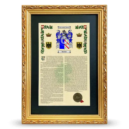 Borcker Deluxe Armorial Framed - Gold