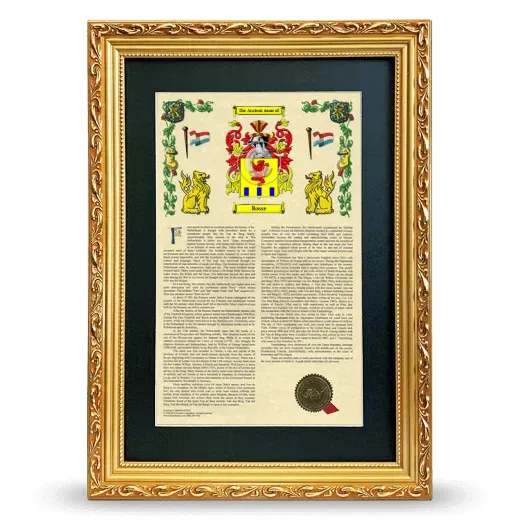 Bosse Deluxe Armorial Framed - Gold