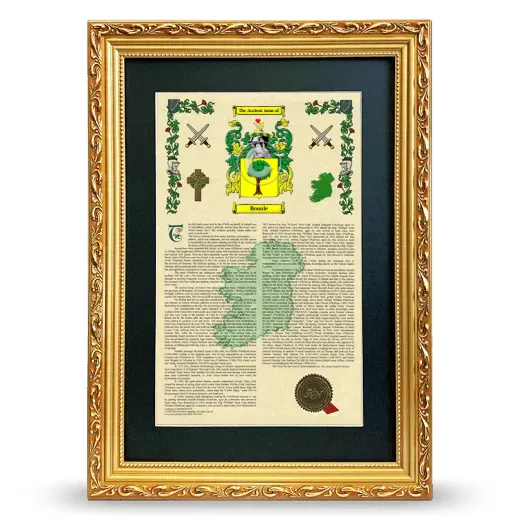 Bouale Deluxe Armorial Framed - Gold