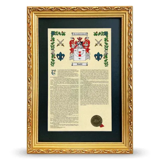 Boudri Deluxe Armorial Framed - Gold