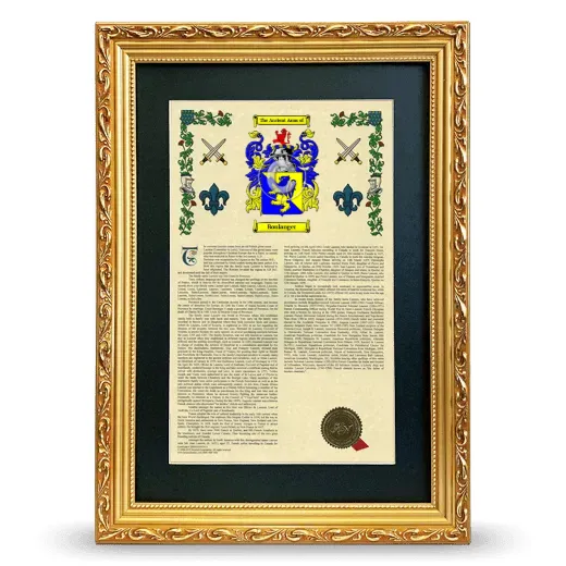 Boulanger Deluxe Armorial Framed - Gold