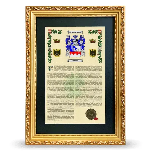 Boulers Deluxe Armorial Framed - Gold