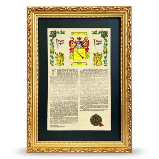 Boutz Deluxe Armorial Framed - Gold