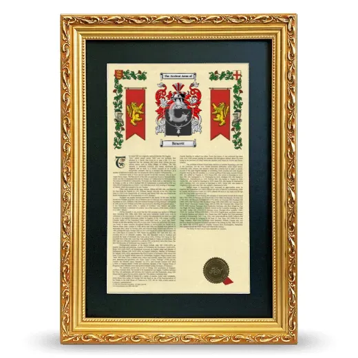 Bowett Deluxe Armorial Framed - Gold