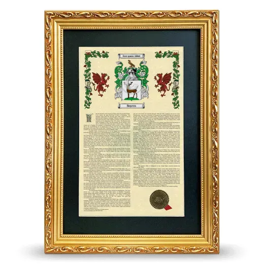 Boyern Deluxe Armorial Framed - Gold